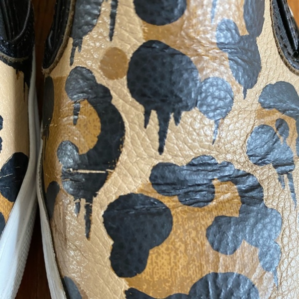 COACH Chrissy Wild Beast Leopard Print Slip On Sneakers Size 6.5 - Picture 5 of 10
